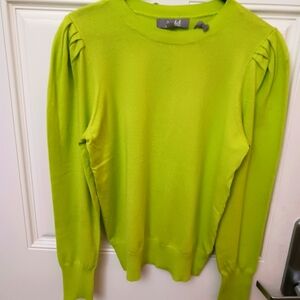Chartreuse Lightweight Sweater by Marled NWT Sz Medium